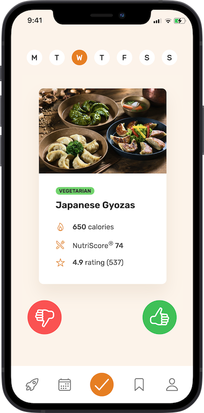 iPhone app
              meal approving plan